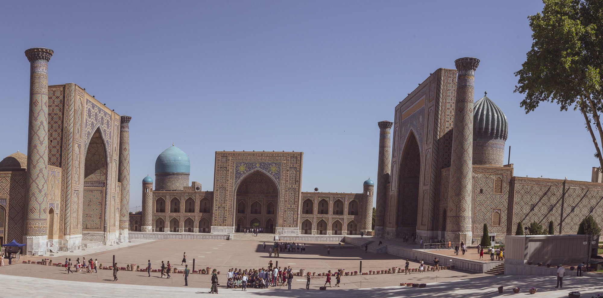 Samarkand Der Registan Platz